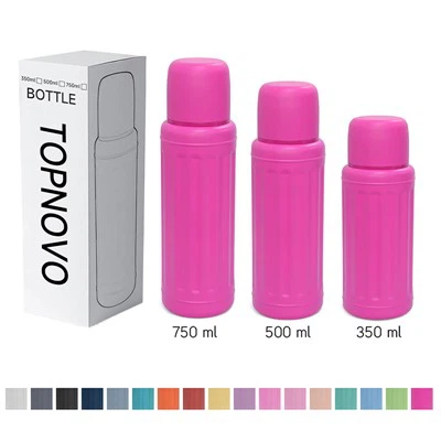 كوب زجاجة سفر جدران مزدوجة الجدار الرجعية